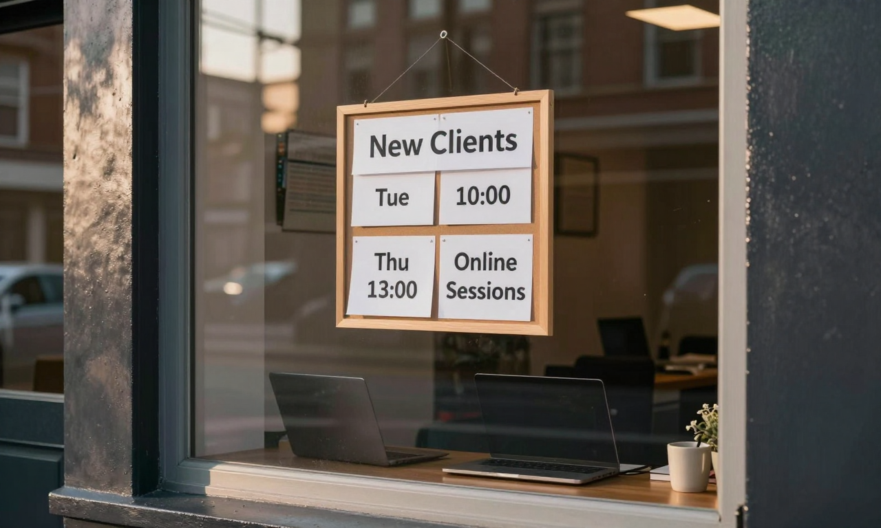 How to Create an Online Booking Page for Therapy Sessions